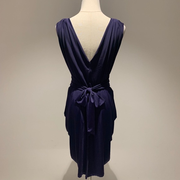 Wayne Cooper Drape Dress In Purple - Picture 5 of 11